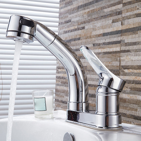 Circular Brass Bathroom Sink Faucet Low Arc with 1-Handle Vessel Faucet Clearhalo 'bathroom_sink_faucets' 'Conjunta de Baño y Conjunta de Grifo' 'Coronamiento de Baño y Dispositivo de Baño' 'Grifo del lavabo del baño' 'Hogar' 'home_improvement' 'home_improvement_bathroom_sink_faucets' 'Mejoras para el hogar' 7205900