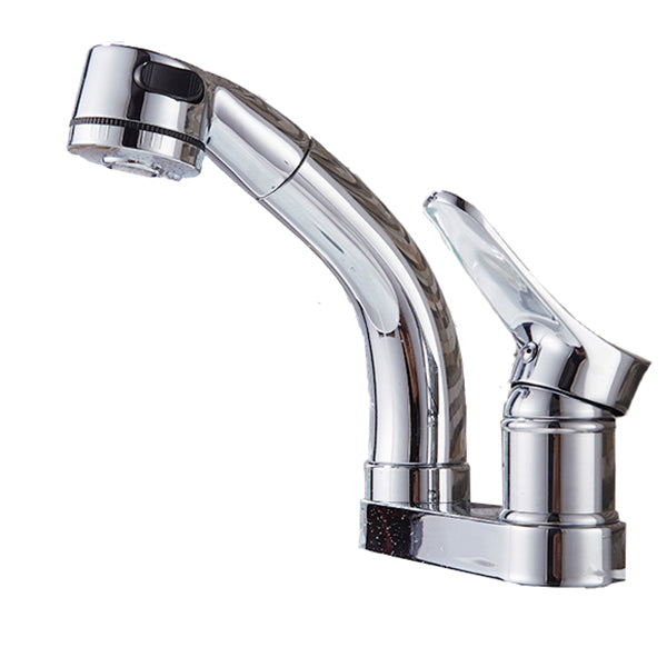 Circular Brass Bathroom Sink Faucet Low Arc with 1-Handle Vessel Faucet Clearhalo 'bathroom_sink_faucets' 'Conjunta de Baño y Conjunta de Grifo' 'Coronamiento de Baño y Dispositivo de Baño' 'Grifo del lavabo del baño' 'Hogar' 'home_improvement' 'home_improvement_bathroom_sink_faucets' 'Mejoras para el hogar' 7205903