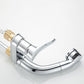Circular Brass Bathroom Sink Faucet Low Arc with 1-Handle Vessel Faucet Clearhalo 'bathroom_sink_faucets' 'Conjunta de Baño y Conjunta de Grifo' 'Coronamiento de Baño y Dispositivo de Baño' 'Grifo del lavabo del baño' 'Hogar' 'home_improvement' 'home_improvement_bathroom_sink_faucets' 'Mejoras para el hogar' 7205906
