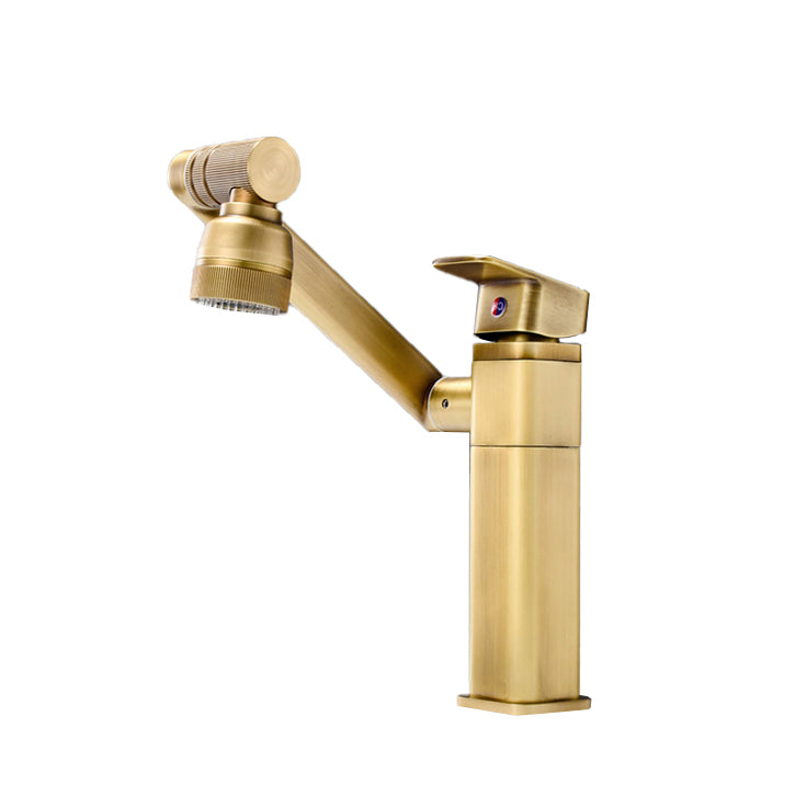 Luxury Vessel Faucet Swivel Spout High-Arc Single Handle Vessel Faucet Clearhalo 'Bathroom Remodel & Bathroom Fixtures' 'Bathroom Sink Faucets' 'Bathroom Sinks & Faucet Components' 'bathroom_sink_faucets' 'Home Improvement' 'home_improvement' 'home_improvement_bathroom_sink_faucets' 7205953