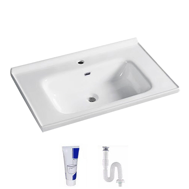 Contemporary Bathroom Sink Pop-Up Drain Rectangular Vessel Sink(Not Including Faucet) 48"L x 19.7"W x 2.8"H Clearhalo 'Bathroom Remodel & Bathroom Fixtures' 'Bathroom Sinks & Faucet Components' 'Bathroom Sinks' 'bathroom_sink' 'Home Improvement' 'home_improvement' 'home_improvement_bathroom_sink' 7206002