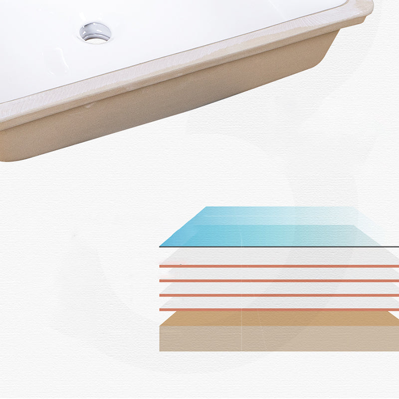 Undermount Bathroom Sink Modern Style Overflow Hole Design Ceramic Bathroom Sink Clearhalo 'Bathroom Remodel & Bathroom Fixtures' 'Bathroom Sinks & Faucet Components' 'Bathroom Sinks' 'bathroom_sink' 'Home Improvement' 'home_improvement' 'home_improvement_bathroom_sink' 7206064