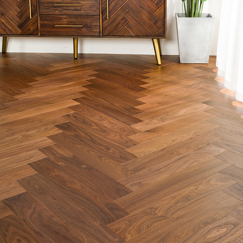 Traditional Flooring Tiles Solid Wood Wire Brushed Flooring with Click Lock Clearhalo 'Flooring 'Hardwood Flooring' 'hardwood_flooring' 'Home Improvement' 'home_improvement' 'home_improvement_hardwood_flooring' Walls and Ceiling' 7206072
