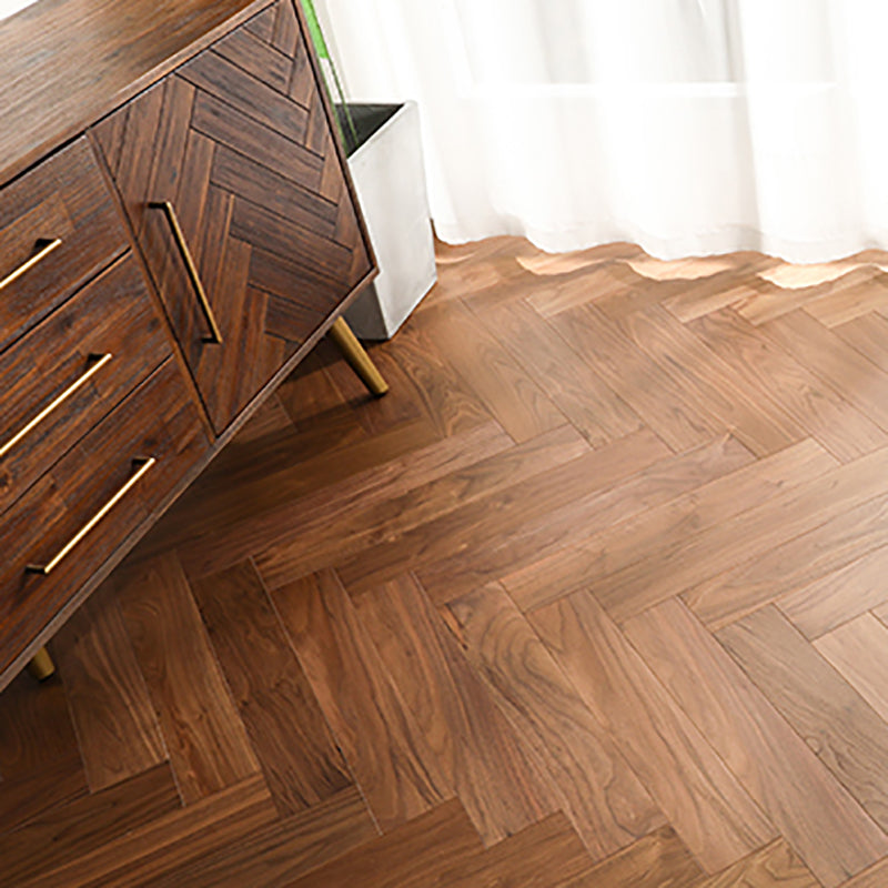 Traditional Flooring Tiles Solid Wood Wire Brushed Flooring with Click Lock Clearhalo 'Flooring 'Hardwood Flooring' 'hardwood_flooring' 'Home Improvement' 'home_improvement' 'home_improvement_hardwood_flooring' Walls and Ceiling' 7206082