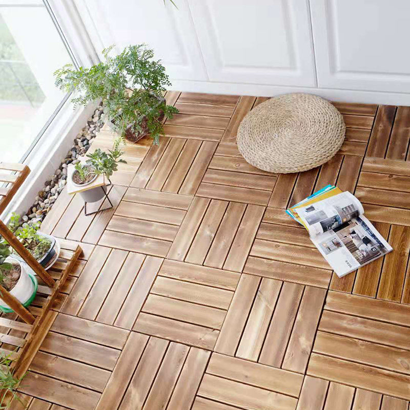 Flooring Tiles Click-Locking Scratch Resistant Distressed Wood Flooring Clearhalo 'Flooring 'Hardwood Flooring' 'hardwood_flooring' 'Home Improvement' 'home_improvement' 'home_improvement_hardwood_flooring' Walls and Ceiling' 7206105