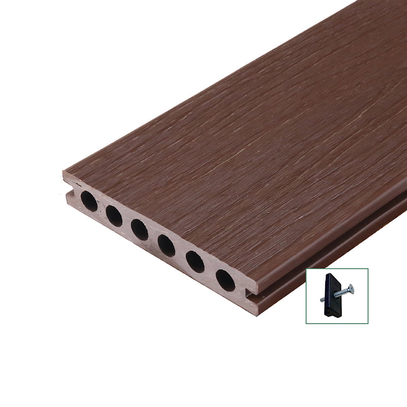 Classic Outdoor Tile Flooring Plain Engineered Wood Floor Planks Brown Black Clearhalo 'Flooring 'Hardwood Flooring' 'hardwood_flooring' 'Home Improvement' 'home_improvement' 'home_improvement_hardwood_flooring' Walls and Ceiling' 7206122