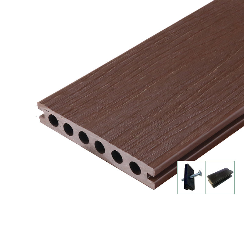 Classic Outdoor Tile Flooring Plain Engineered Wood Floor Planks Coffee Clearhalo 'Flooring 'Hardwood Flooring' 'hardwood_flooring' 'Home Improvement' 'home_improvement' 'home_improvement_hardwood_flooring' Walls and Ceiling' 7206130