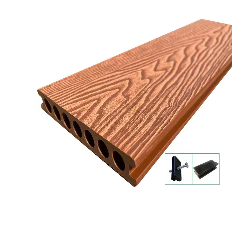 Classic Outdoor Tile Flooring Plain Engineered Wood Floor Planks Dark Khaki Clearhalo 'Flooring 'Hardwood Flooring' 'hardwood_flooring' 'Home Improvement' 'home_improvement' 'home_improvement_hardwood_flooring' Walls and Ceiling' 7206136