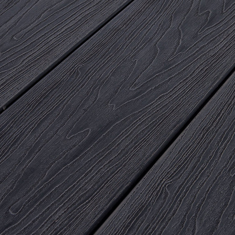 Engineered Side Trim Piece Contemporary Wire Brushed Floor Bull Nose Black Gray Clearhalo 'Flooring 'Hardwood Flooring' 'hardwood_flooring' 'Home Improvement' 'home_improvement' 'home_improvement_hardwood_flooring' Walls and Ceiling' 7206317