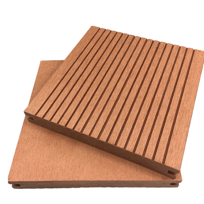 Wire brushed Hardwood Deck Tiles Engineered Flooring Planks for Patio 118"L x 6"W x 1"H Clearhalo 'Flooring 'Hardwood Flooring' 'hardwood_flooring' 'Home Improvement' 'home_improvement' 'home_improvement_hardwood_flooring' Walls and Ceiling' 7206325