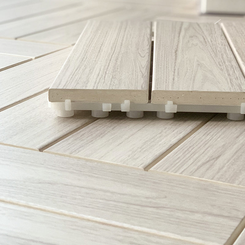 Floor Patio Square Stripe Composite Water-resistant Deck Plank Clearhalo 'Home Improvement' 'home_improvement' 'home_improvement_outdoor_deck_tiles_planks' 'Outdoor Deck Tiles & Planks' 'Outdoor Flooring & Tile' 'Outdoor Remodel' 'outdoor_deck_tiles_planks' 7206505