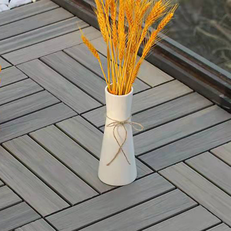 12" X 12"4-Slat Square PVC Flooring Tiles Snap Fit Installation Floor Board Tiles Clearhalo 'Home Improvement' 'home_improvement' 'home_improvement_outdoor_deck_tiles_planks' 'Outdoor Deck Tiles & Planks' 'Outdoor Flooring & Tile' 'Outdoor Remodel' 'outdoor_deck_tiles_planks' 7206509