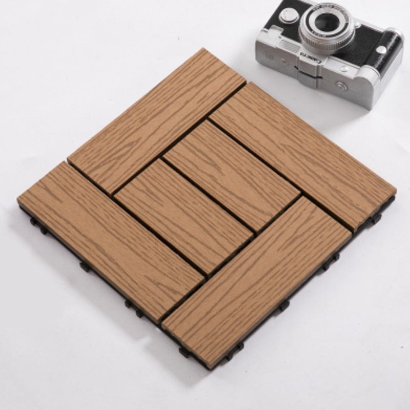 Interlocking Decking Tiles Striped Pattern Square Deck Plank Outdoor Patio Yellow Transformation Clearhalo 'Home Improvement' 'home_improvement' 'home_improvement_outdoor_deck_tiles_planks' 'Outdoor Deck Tiles & Planks' 'Outdoor Flooring & Tile' 'Outdoor Remodel' 'outdoor_deck_tiles_planks' 7206551