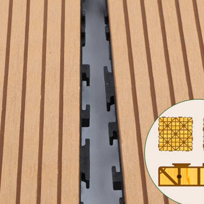 Square PVC Deck/Patio Flooring Tiles Interlocking Installation Outdoor Patio Tiles Clearhalo 'Home Improvement' 'home_improvement' 'home_improvement_outdoor_deck_tiles_planks' 'Outdoor Deck Tiles & Planks' 'Outdoor Flooring & Tile' 'Outdoor Remodel' 'outdoor_deck_tiles_planks' 7206611