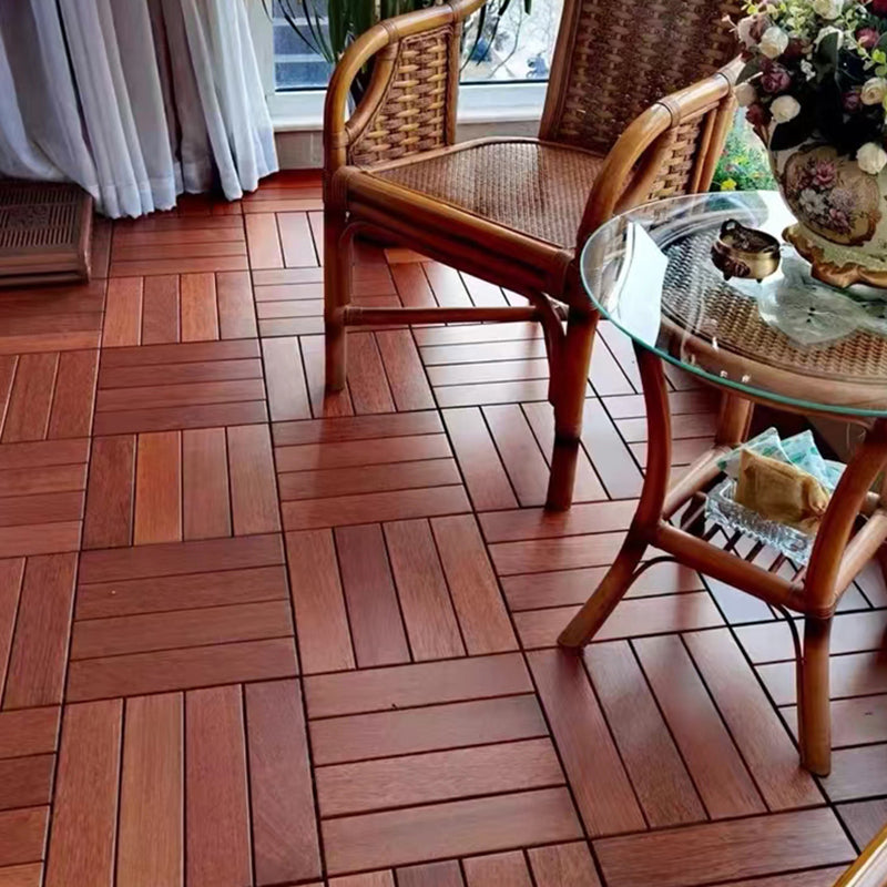 Striped Pattern Nailed Decking Tiles Composite Tile Kit Outdoor Patio Clearhalo 'Home Improvement' 'home_improvement' 'home_improvement_outdoor_deck_tiles_planks' 'Outdoor Deck Tiles & Planks' 'Outdoor Flooring & Tile' 'Outdoor Remodel' 'outdoor_deck_tiles_planks' 7206634