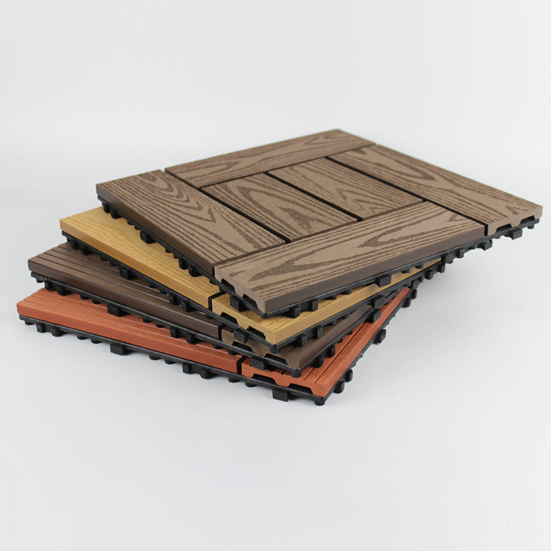 Deck Plank Loose Lay Manufactured Wood Decking Tiles Outdoor Flooring Clearhalo 'Home Improvement' 'home_improvement' 'home_improvement_outdoor_deck_tiles_planks' 'Outdoor Deck Tiles & Planks' 'Outdoor Flooring & Tile' 'Outdoor Remodel' 'outdoor_deck_tiles_planks' 7206665