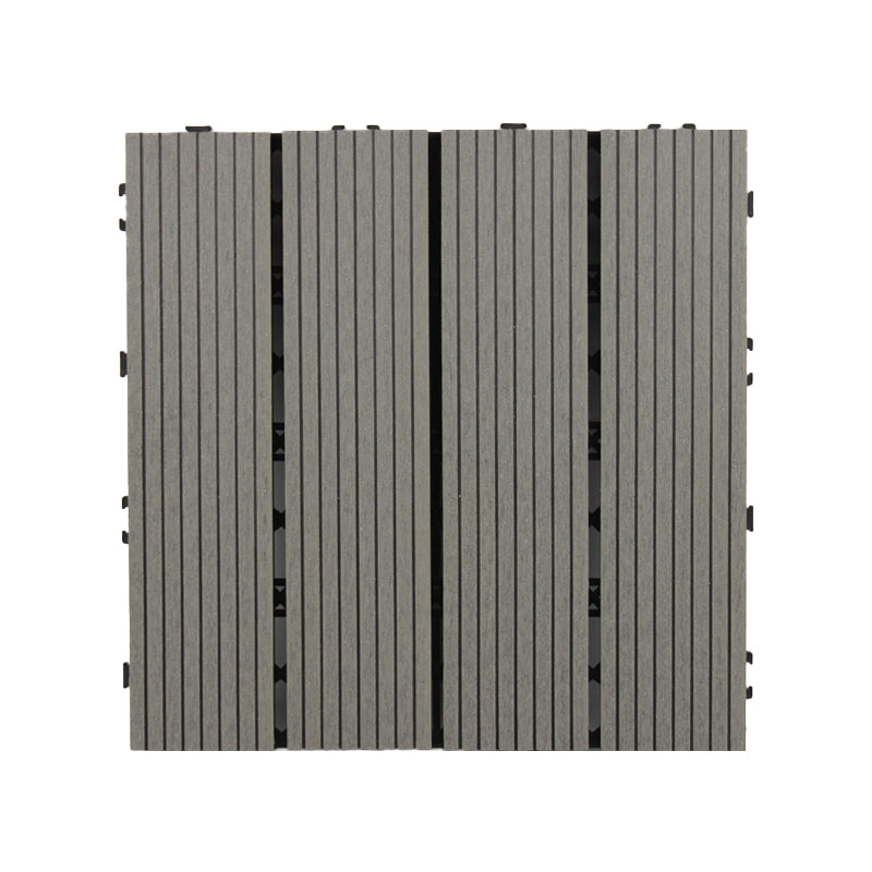 Deck Plank Loose Lay Manufactured Wood Decking Tiles Outdoor Flooring Grey Straight Grain Clearhalo 'Home Improvement' 'home_improvement' 'home_improvement_outdoor_deck_tiles_planks' 'Outdoor Deck Tiles & Planks' 'Outdoor Flooring & Tile' 'Outdoor Remodel' 'outdoor_deck_tiles_planks' 7206668