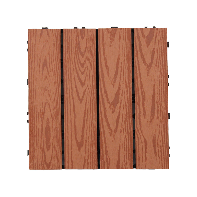 Deck Plank Loose Lay Manufactured Wood Decking Tiles Outdoor Flooring Rosewood Embossed Clearhalo 'Home Improvement' 'home_improvement' 'home_improvement_outdoor_deck_tiles_planks' 'Outdoor Deck Tiles & Planks' 'Outdoor Flooring & Tile' 'Outdoor Remodel' 'outdoor_deck_tiles_planks' 7206671