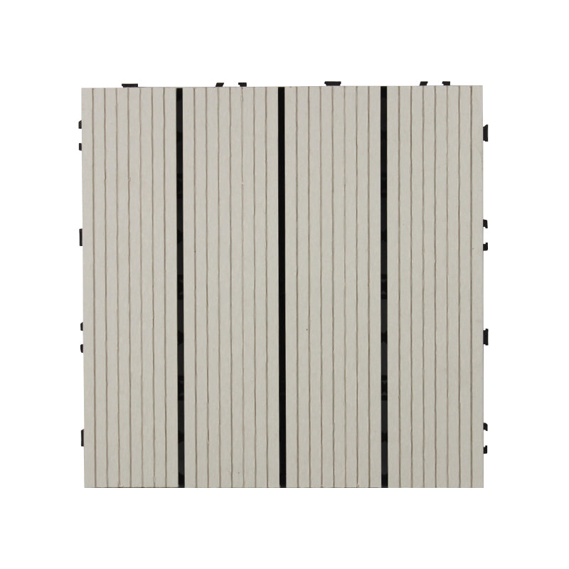 Deck Plank Loose Lay Manufactured Wood Decking Tiles Outdoor Flooring White Straight Grain Clearhalo 'Home Improvement' 'home_improvement' 'home_improvement_outdoor_deck_tiles_planks' 'Outdoor Deck Tiles & Planks' 'Outdoor Flooring & Tile' 'Outdoor Remodel' 'outdoor_deck_tiles_planks' 7206677