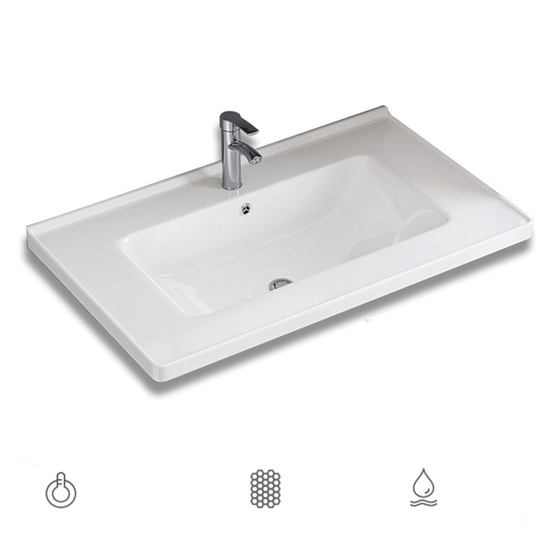 Sink Vanity Wall Mounted Rectangular Drawers Ceramic Sink Vanity Set Clearhalo 'Bathroom Remodel & Bathroom Fixtures' 'Bathroom Vanities' 'bathroom_vanities' 'Home Improvement' 'home_improvement' 'home_improvement_bathroom_vanities' 7206882