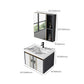 Vanity Set Wall Mounted Drawers Rectangular Ceramic Sink Vanity Set with Faucet Mirror Clearhalo 'Bathroom Remodel & Bathroom Fixtures' 'Bathroom Vanities' 'bathroom_vanities' 'Home Improvement' 'home_improvement' 'home_improvement_bathroom_vanities' 7206927