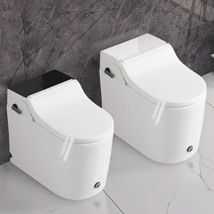 White Elongated Floor Mount Bidet Heated Seat Smart Bidet with Tank Clearhalo 'Bathroom Remodel & Bathroom Fixtures' 'Bidets' 'Home Improvement' 'home_improvement' 'home_improvement_bidets' 'Toilets & Bidets' 7207156