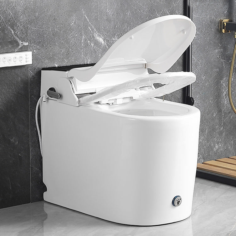 White Elongated Floor Mount Bidet Heated Seat Smart Bidet with Tank Clearhalo 'Bathroom Remodel & Bathroom Fixtures' 'Bidets' 'Home Improvement' 'home_improvement' 'home_improvement_bidets' 'Toilets & Bidets' 7207160