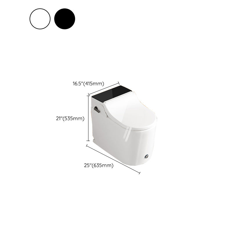 White Elongated Floor Mount Bidet Heated Seat Smart Bidet with Tank Clearhalo 'Bathroom Remodel & Bathroom Fixtures' 'Bidets' 'Home Improvement' 'home_improvement' 'home_improvement_bidets' 'Toilets & Bidets' 7207166