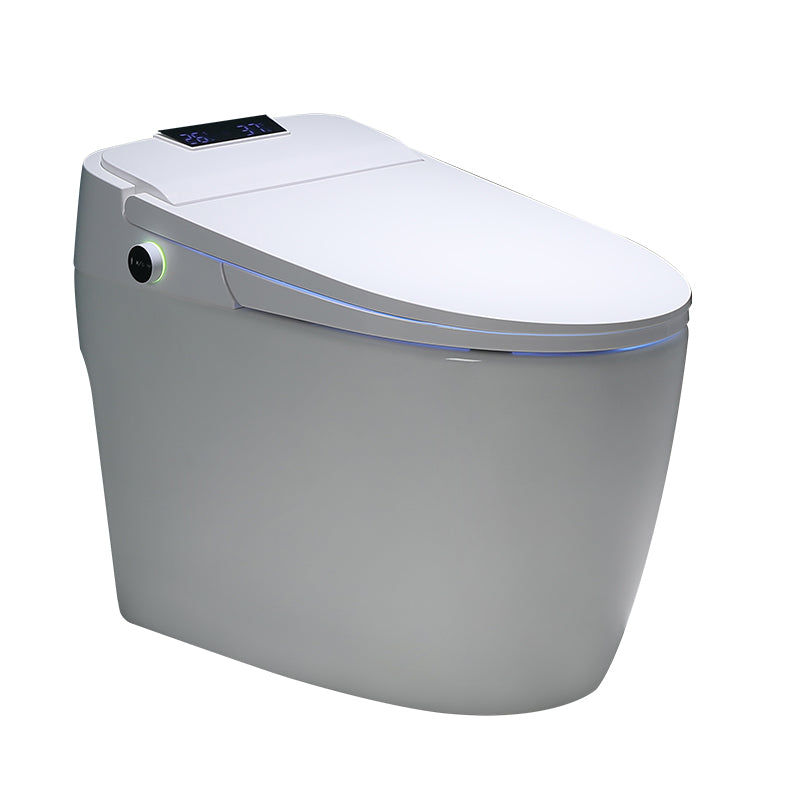 Contemporary All-In-One Smart Toilet White Elongated Floor Standing Bidet with Heated Seat Clearhalo 'Bathroom Remodel & Bathroom Fixtures' 'Bidets' 'Home Improvement' 'home_improvement' 'home_improvement_bidets' 'Toilets & Bidets' 7207171
