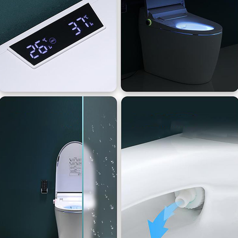 Contemporary All-In-One Smart Toilet White Elongated Floor Standing Bidet with Heated Seat Clearhalo 'Bathroom Remodel & Bathroom Fixtures' 'Bidets' 'Home Improvement' 'home_improvement' 'home_improvement_bidets' 'Toilets & Bidets' 7207176