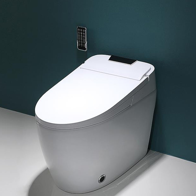 Contemporary All-In-One Smart Toilet White Elongated Floor Standing Bidet with Heated Seat Clearhalo 'Bathroom Remodel & Bathroom Fixtures' 'Bidets' 'Home Improvement' 'home_improvement' 'home_improvement_bidets' 'Toilets & Bidets' 7207181