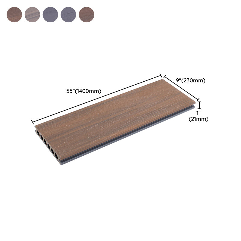 Outdoor Floor Patio Composite Water-resistant Interlocking Deck Plank Clearhalo 'Home Improvement' 'home_improvement' 'home_improvement_outdoor_deck_tiles_planks' 'Outdoor Deck Tiles & Planks' 'Outdoor Flooring & Tile' 'Outdoor Remodel' 'outdoor_deck_tiles_planks' 7208537
