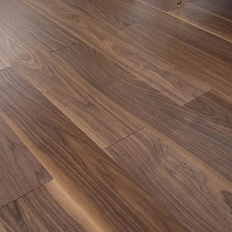 Oak Laminate Plank Flooring Water-resistant Laminate Flooring Dark Brown Clearhalo 'Flooring 'Home Improvement' 'home_improvement' 'home_improvement_laminate_flooring' 'Laminate Flooring' 'laminate_flooring' Walls and Ceiling' 7208598