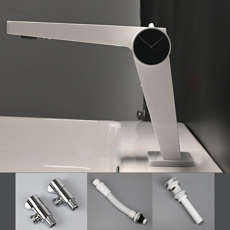 Contemporary Vessel Sink Faucet Knob Handle Bathroom Vessel Faucet Blanco Drain Included Clearhalo 'bathroom_sink_faucets' 'Conjunta de Baño y Conjunta de Grifo' 'Coronamiento de Baño y Dispositivo de Baño' 'Grifo del lavabo del baño' 'Hogar' 'home_improvement' 'home_improvement_bathroom_sink_faucets' 'Mejoras para el hogar' 7208632