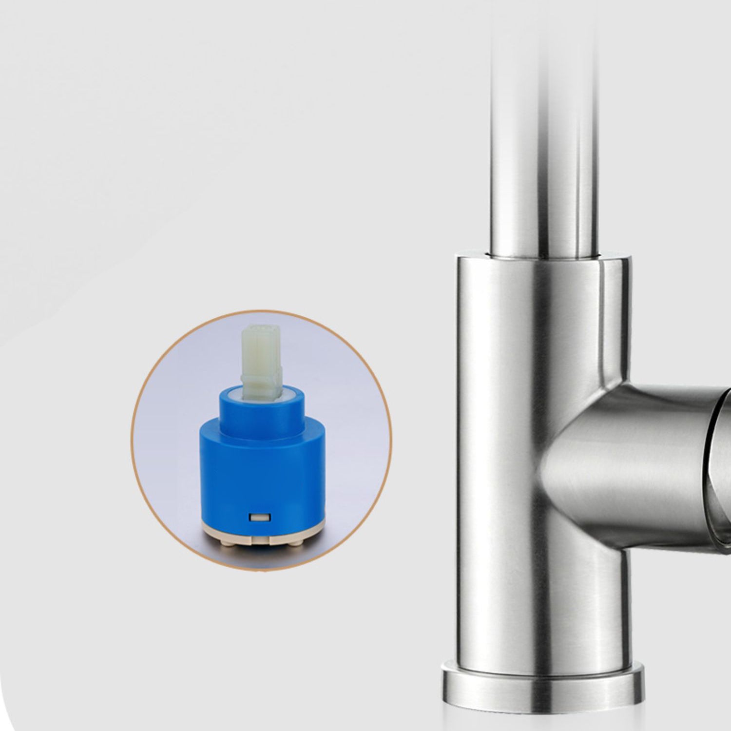 Modern Style Kitchen Faucet Lever Handle 304 Stainless Steel Kitchen Faucet Clearhalo 'Home Improvement' 'home_improvement' 'home_improvement_kitchen_faucets' 'Kitchen Faucets' 'Kitchen Remodel & Kitchen Fixtures' 'Kitchen Sinks & Faucet Components' 'kitchen_faucets' 7208704