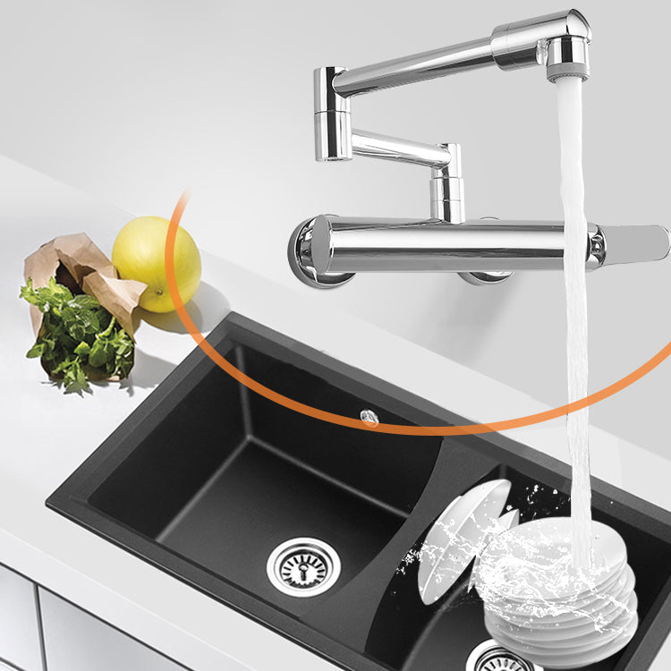 Modern Spring Spout Water Filler One Handle Low Arch Kitchen Faucet Clearhalo 'Home Improvement' 'home_improvement' 'home_improvement_kitchen_faucets' 'Kitchen Faucets' 'Kitchen Remodel & Kitchen Fixtures' 'Kitchen Sinks & Faucet Components' 'kitchen_faucets' 7208765