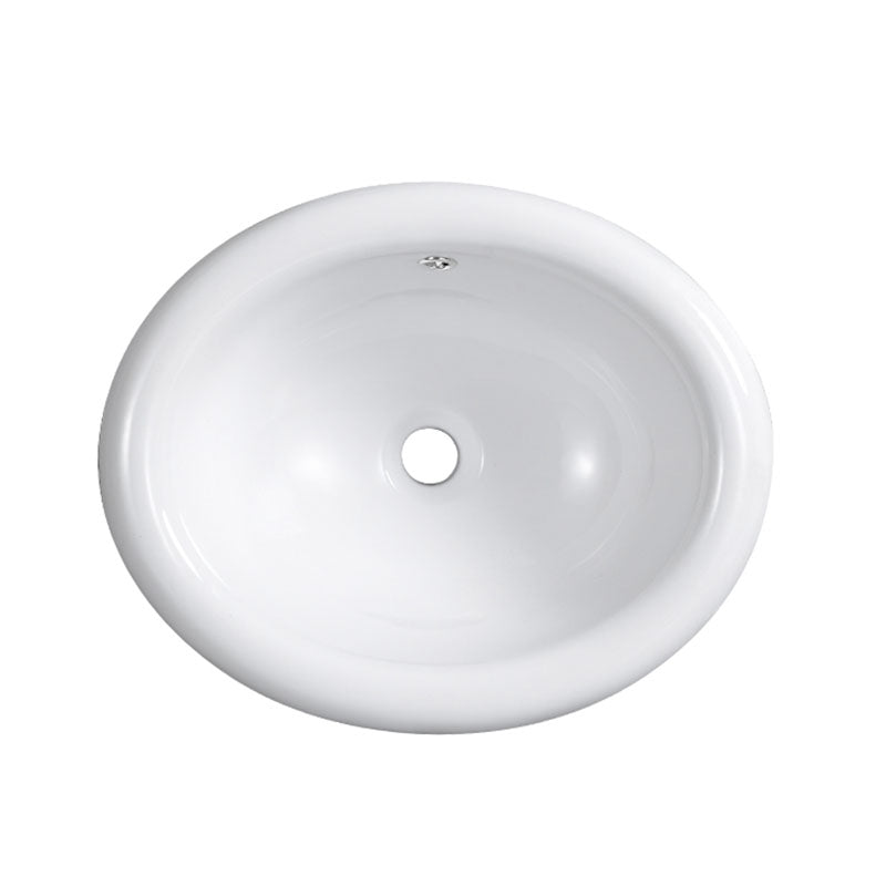 Contemporary Bathroom Sink with Overflow Porcelain Round Vessel Lavatory Sink Clearhalo 'Bathroom Remodel & Bathroom Fixtures' 'Bathroom Sinks & Faucet Components' 'Bathroom Sinks' 'bathroom_sink' 'Home Improvement' 'home_improvement' 'home_improvement_bathroom_sink' 7208807
