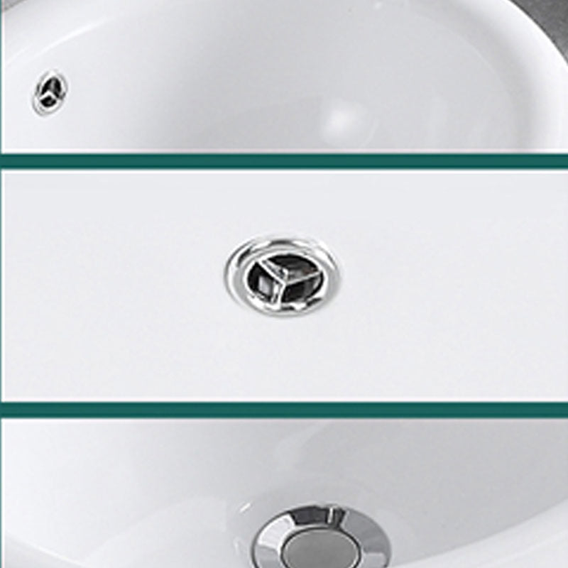 Contemporary Bathroom Sink with Overflow Porcelain Round Vessel Lavatory Sink Clearhalo 'Bathroom Remodel & Bathroom Fixtures' 'Bathroom Sinks & Faucet Components' 'Bathroom Sinks' 'bathroom_sink' 'Home Improvement' 'home_improvement' 'home_improvement_bathroom_sink' 7208813