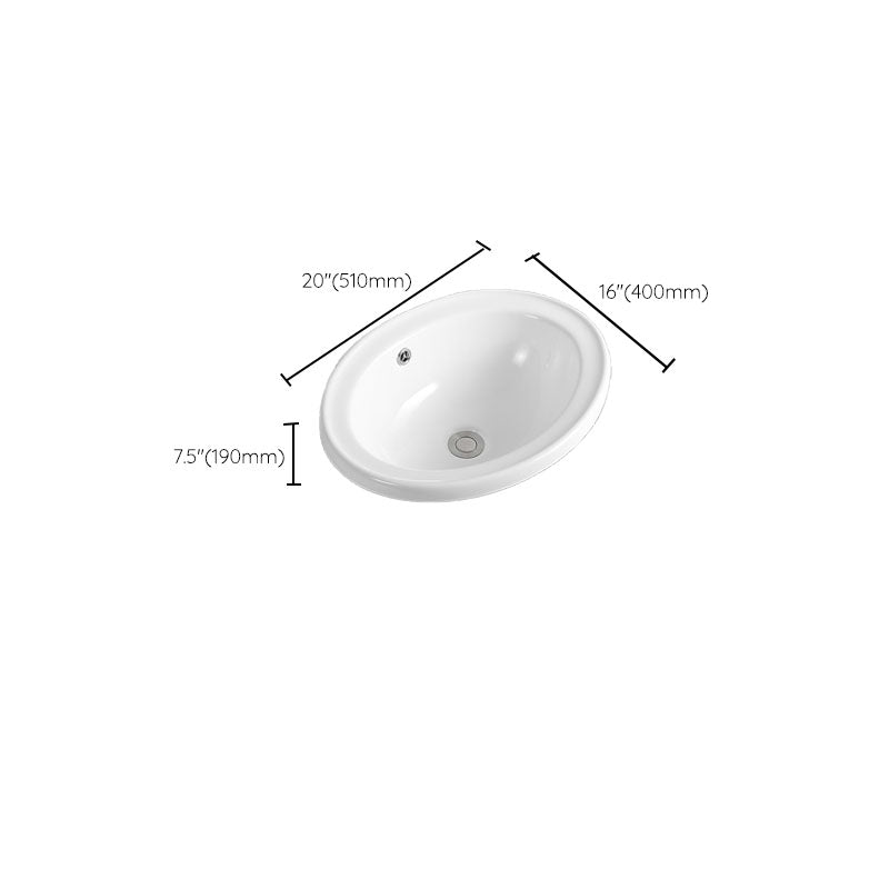 Contemporary Bathroom Sink with Overflow Porcelain Round Vessel Lavatory Sink Clearhalo 'Bathroom Remodel & Bathroom Fixtures' 'Bathroom Sinks & Faucet Components' 'Bathroom Sinks' 'bathroom_sink' 'Home Improvement' 'home_improvement' 'home_improvement_bathroom_sink' 7208829