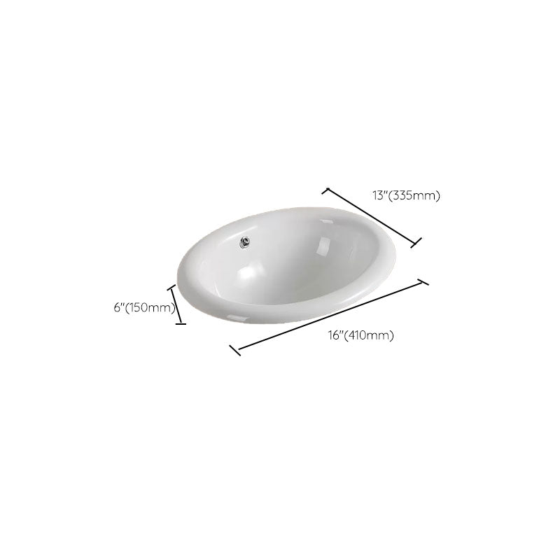Contemporary Bathroom Sink with Pop-Up Drain Porcelain Oval-Shape Undermount Bathroom Sink Clearhalo 'Bathroom Remodel & Bathroom Fixtures' 'Bathroom Sinks & Faucet Components' 'Bathroom Sinks' 'bathroom_sink' 'Home Improvement' 'home_improvement' 'home_improvement_bathroom_sink' 7208920