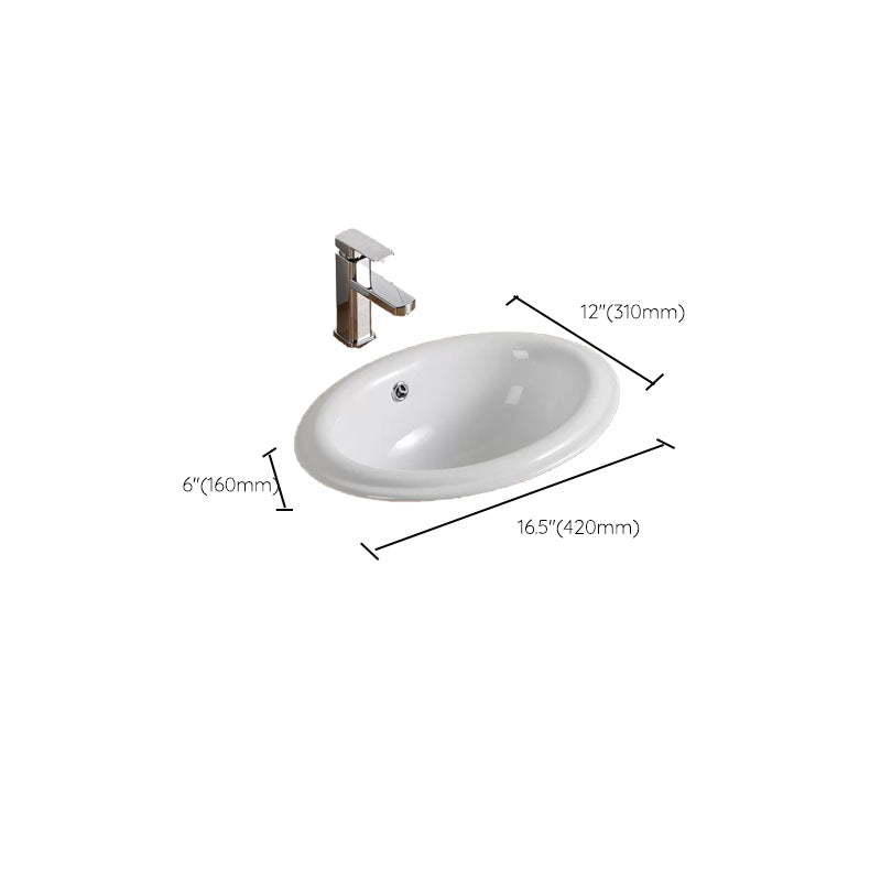 Contemporary Bathroom Sink with Pop-Up Drain Porcelain Oval-Shape Undermount Bathroom Sink Clearhalo 'Bathroom Remodel & Bathroom Fixtures' 'Bathroom Sinks & Faucet Components' 'Bathroom Sinks' 'bathroom_sink' 'Home Improvement' 'home_improvement' 'home_improvement_bathroom_sink' 7208929