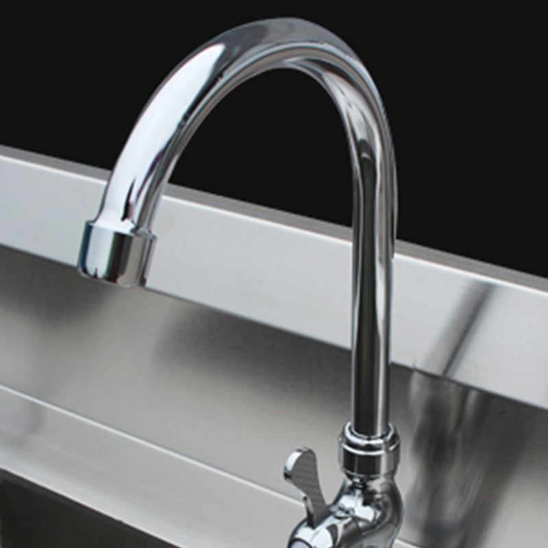 Classic Kitchen Sink Stainless Steel Double Basin Kitchen Sink with Faucets Clearhalo 'Home Improvement' 'home_improvement' 'home_improvement_kitchen_sinks' 'Kitchen Remodel & Kitchen Fixtures' 'Kitchen Sinks & Faucet Components' 'Kitchen Sinks' 'kitchen_sinks' 7209113