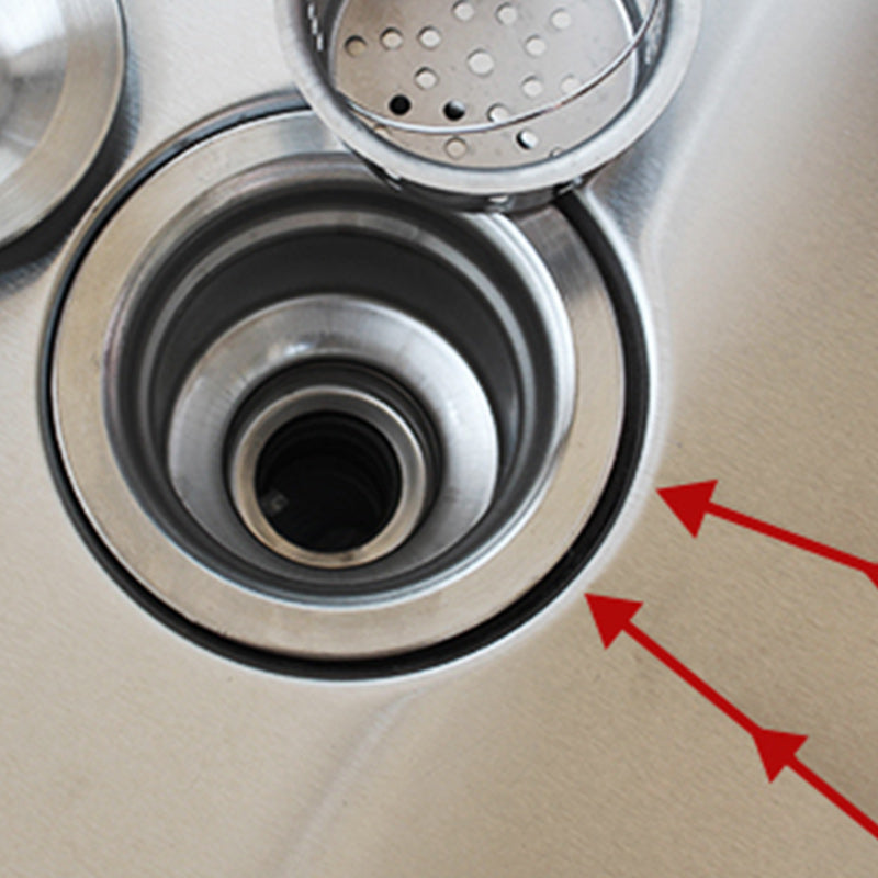 Classic Kitchen Sink Stainless Steel Double Basin Kitchen Sink with Faucets Clearhalo 'Home Improvement' 'home_improvement' 'home_improvement_kitchen_sinks' 'Kitchen Remodel & Kitchen Fixtures' 'Kitchen Sinks & Faucet Components' 'Kitchen Sinks' 'kitchen_sinks' 7209114