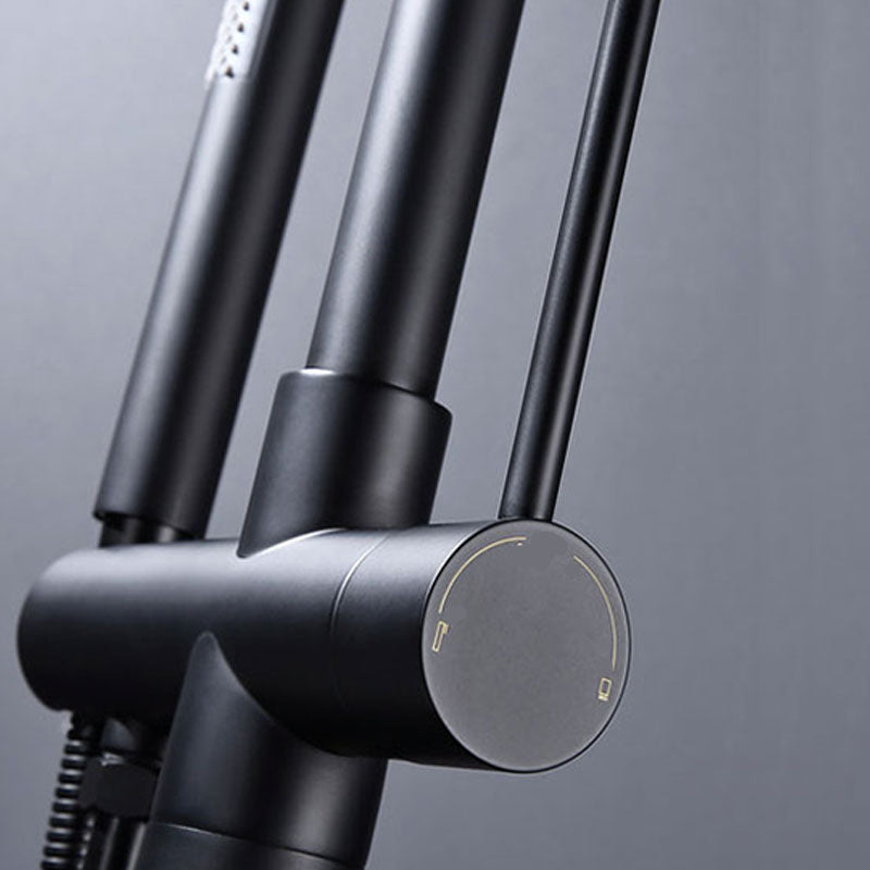 Brass Freestanding Tub Filler with Water Inlet Pipe Floor Mounted Bathroom Faucet Clearhalo 'Bathroom Remodel & Bathroom Fixtures' 'Bathtub Faucets' 'bathtub_faucets' 'Home Improvement' 'home_improvement' 'home_improvement_bathtub_faucets' 7209443