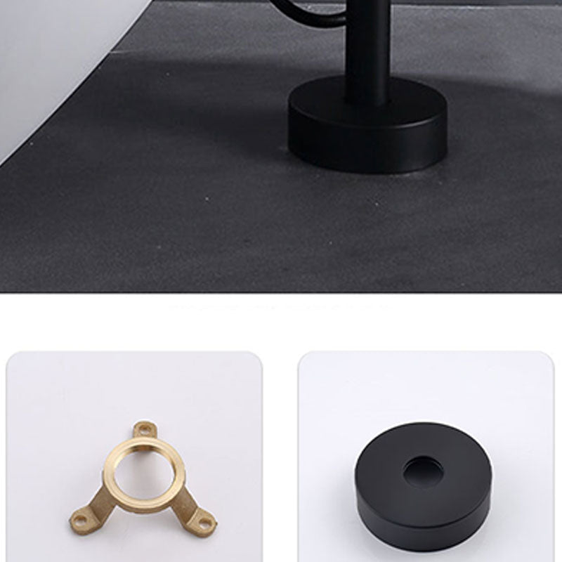 Brass Freestanding Tub Filler with Water Inlet Pipe Floor Mounted Bathroom Faucet Clearhalo 'Bathroom Remodel & Bathroom Fixtures' 'Bathtub Faucets' 'bathtub_faucets' 'Home Improvement' 'home_improvement' 'home_improvement_bathtub_faucets' 7209448