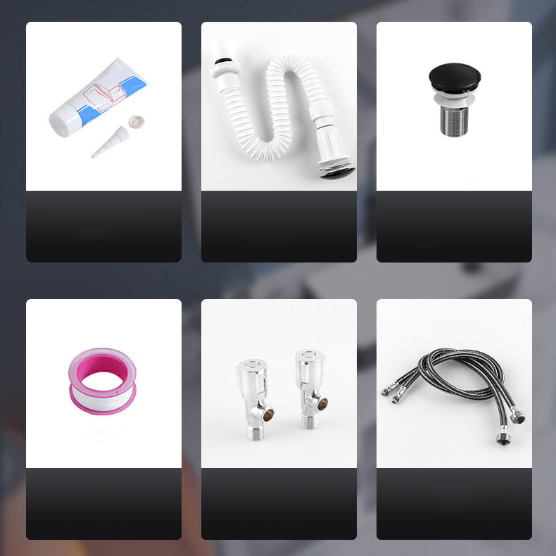 Modern Bathroom Sink Pop-Up Drain Porcelain Solid Color Rectangular Vessel Bathroom Sink Clearhalo 'Bathroom Remodel & Bathroom Fixtures' 'Bathroom Sinks & Faucet Components' 'Bathroom Sinks' 'bathroom_sink' 'Home Improvement' 'home_improvement' 'home_improvement_bathroom_sink' 7209561