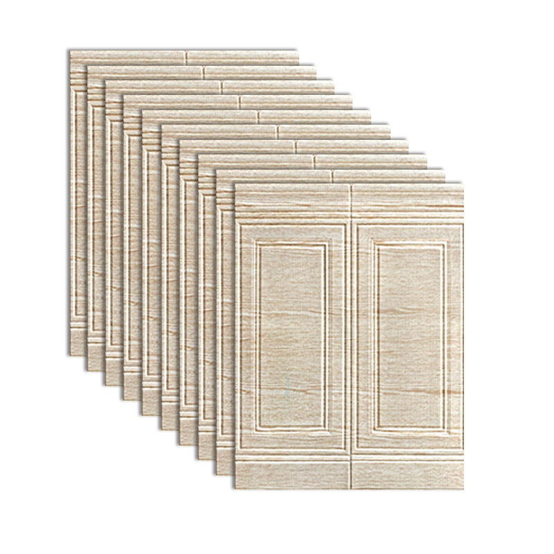 Modern Style XPE Foam Wall Paneling 3D Waterproof Wall Paneling Light Yellow Clearhalo 'Flooring 'Home Improvement' 'home_improvement' 'home_improvement_wall_paneling' 'Wall Paneling' 'wall_paneling' 'Walls & Ceilings' Walls and Ceiling' 7209580