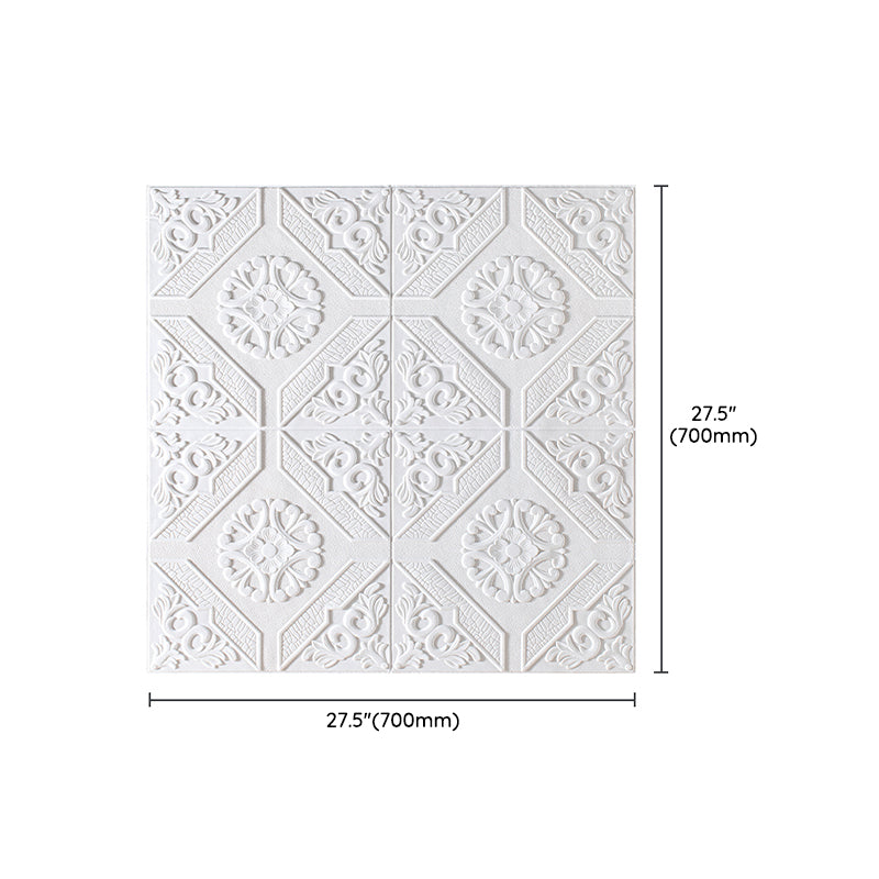 Modern Style XPE Foam Wall Paneling Square 3D Relief Waterproof Wall Paneling Clearhalo 'Flooring 'Home Improvement' 'home_improvement' 'home_improvement_wall_paneling' 'Wall Paneling' 'wall_paneling' 'Walls & Ceilings' Walls and Ceiling' 7209601