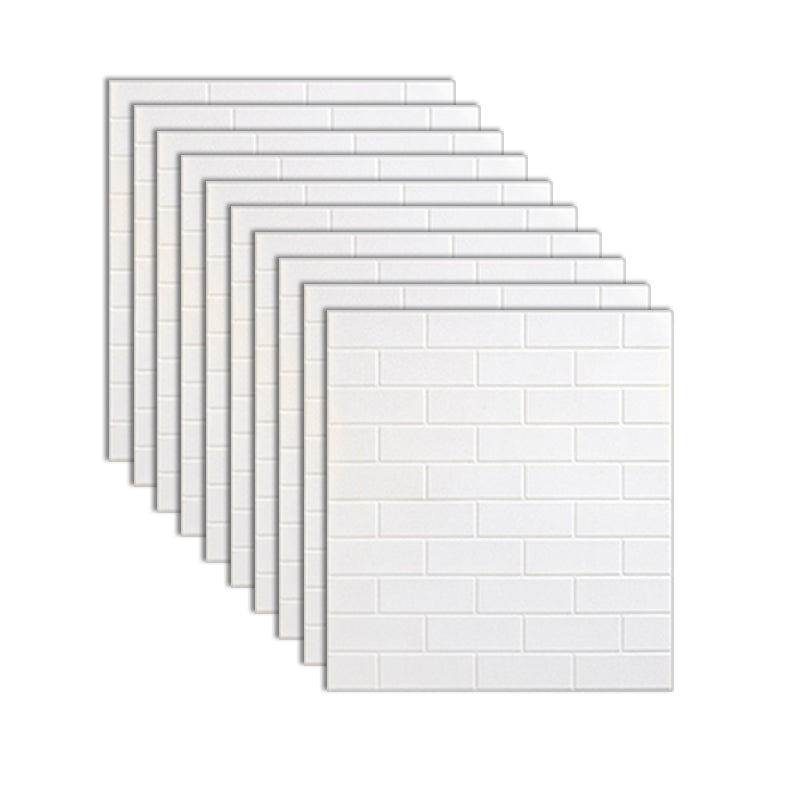 XPE Foam Wall Paneling Star Print Square Waterproof Wall Paneling for Living Room White Clearhalo 'Flooring 'Home Improvement' 'home_improvement' 'home_improvement_wall_paneling' 'Wall Paneling' 'wall_paneling' 'Walls & Ceilings' Walls and Ceiling' 7209616