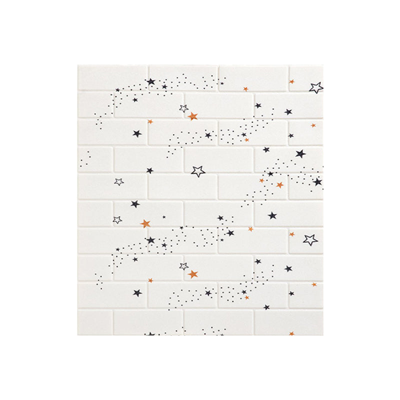 XPE Foam Wall Paneling Star Print Square Waterproof Wall Paneling for Living Room Clearhalo 'Flooring 'Home Improvement' 'home_improvement' 'home_improvement_wall_paneling' 'Wall Paneling' 'wall_paneling' 'Walls & Ceilings' Walls and Ceiling' 7209623